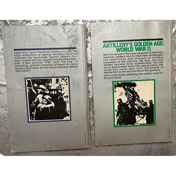 Ballantine's WWII Lot 2 Silver Ed THEIR FINEST HOUR Battle Britain GUNS 1939-45 - Picture 2 of 5